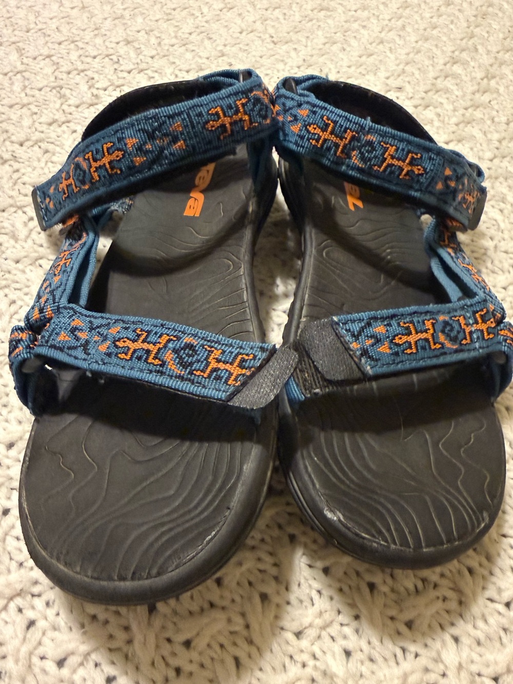 Teva Blue & Orange Strapped Sandals Womens 5 - Picture 7 of 8